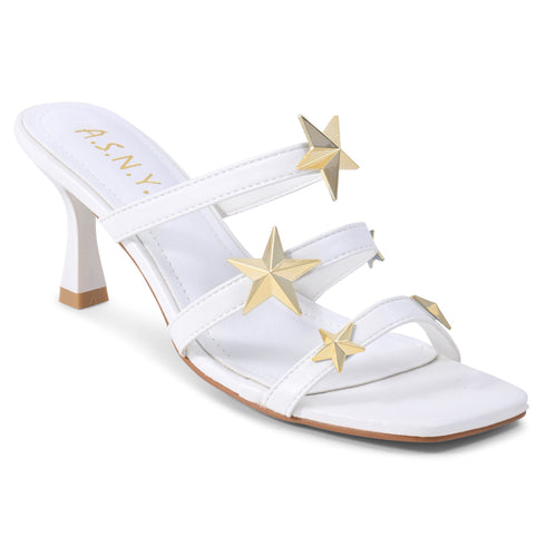 Women's Sandal Julia White- Gold